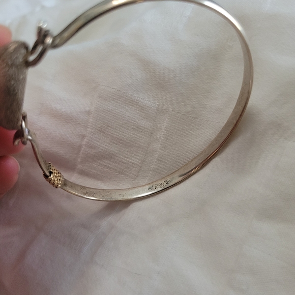 RARE 14K Gold & 925 University of Michigan Wolverines Football Charm Bracelet - Picture 11 of 15